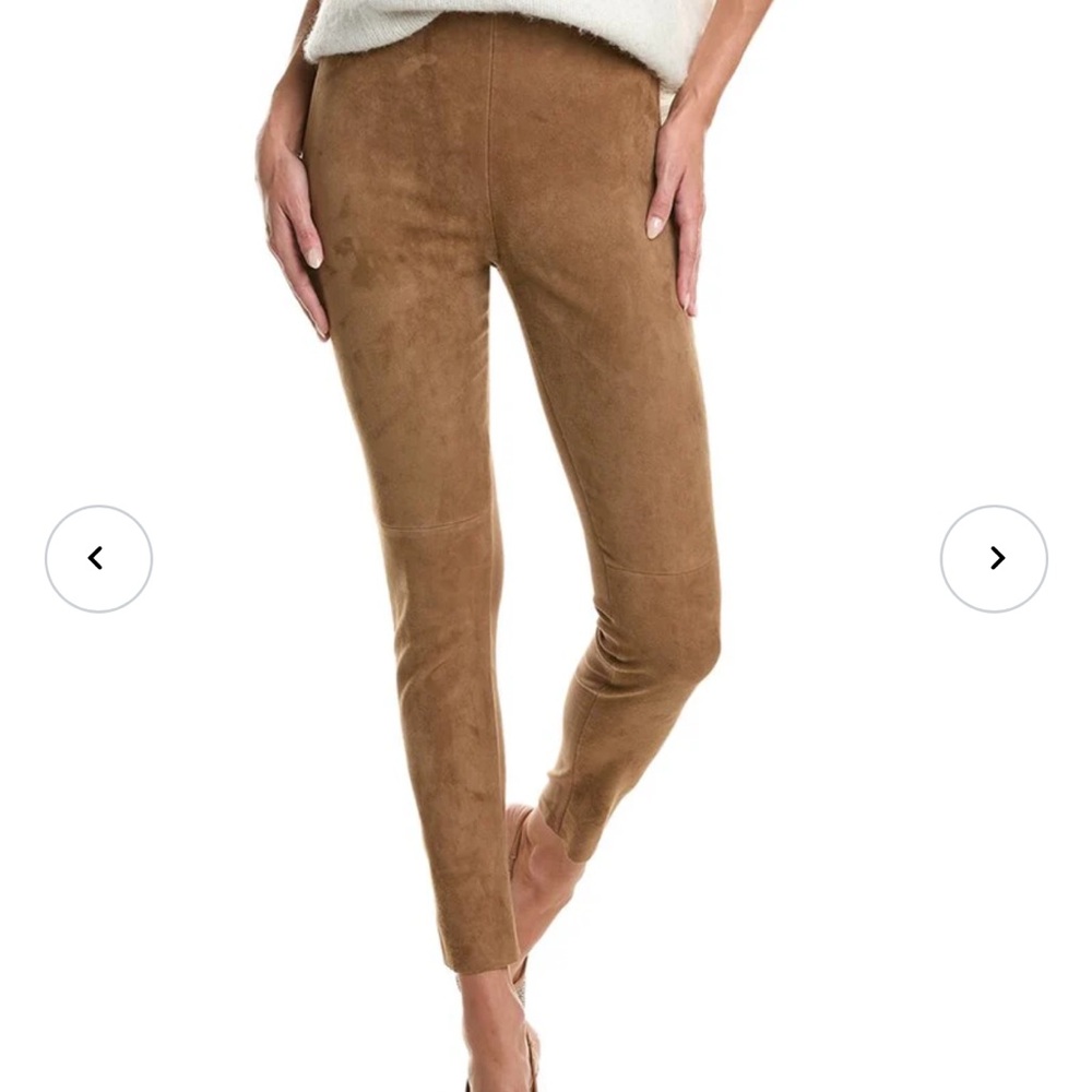 Weekend Max Mara Bahamas 100% Suede Pants Chocolate Brown Size 4